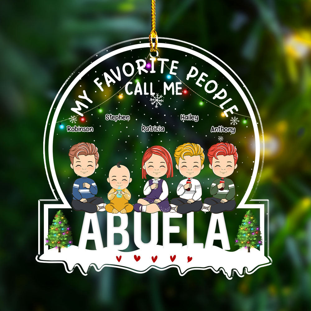 My Favorite People - Personalized Acrylic Ornament