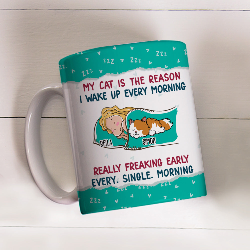 Custom Mother's day Birthday Gifts For Cat Mom, Cat Lovers • The Reason - Personalized Coffee Mug