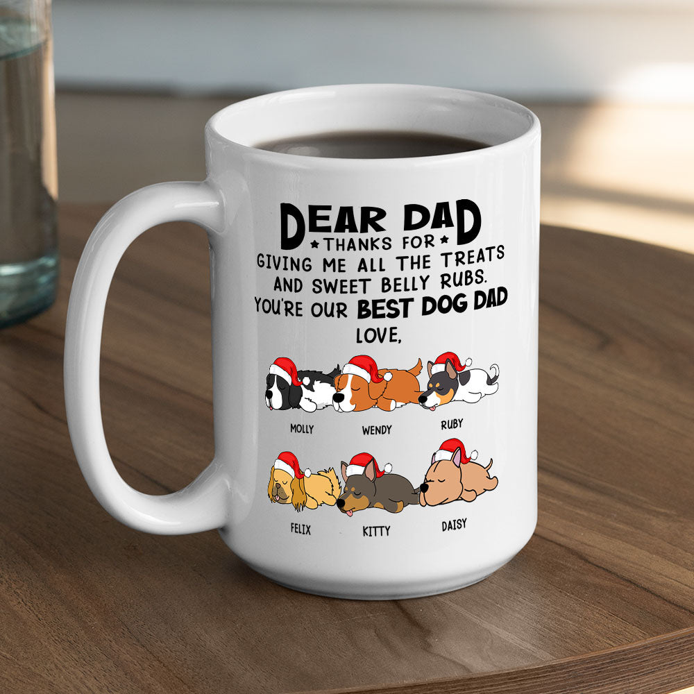 Custom Photo Christmas Birthday Gifts For Dog Lovers • All The Treats - Personalized Coffee Mug