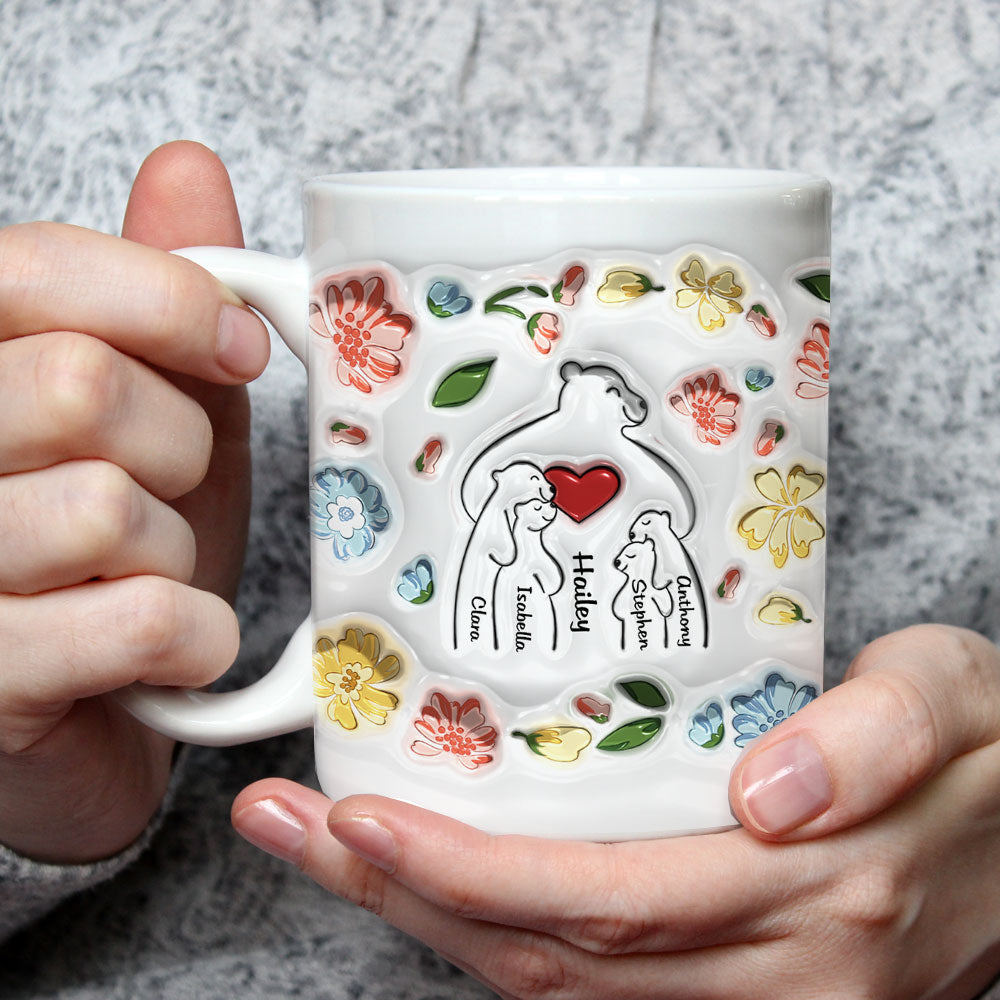 Mama Bear - Personalized 3D Inflated Effect Mug
