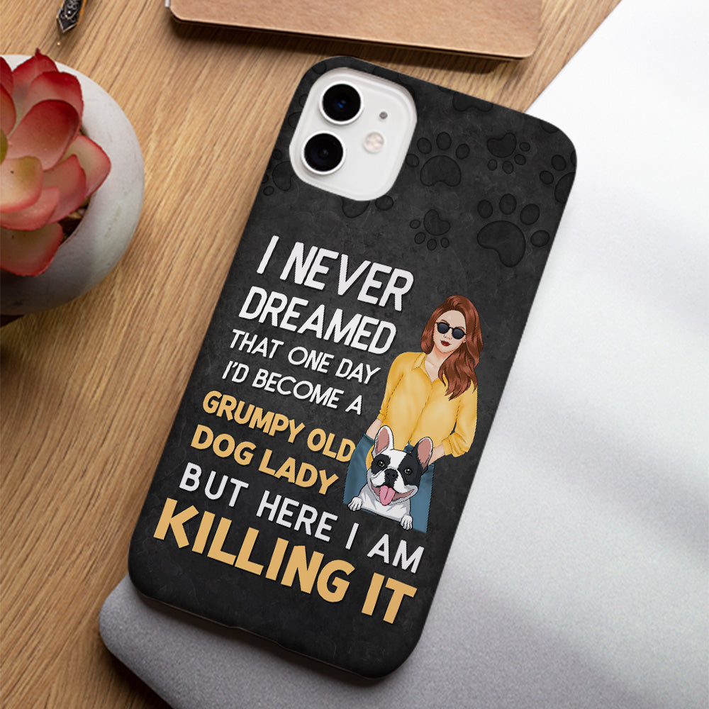 Grumpy Dog Lady - Personalized Phone Case