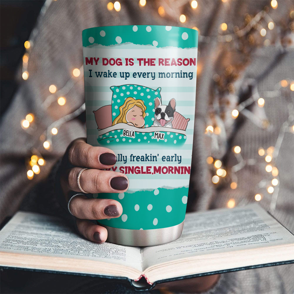 Custom Christmas Birthday Gifts For Dog Lovers • The Reason - Personalized Tumbler