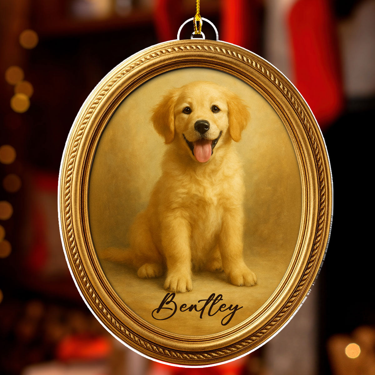 Custom Christmas Memorial Sympathy Gifts For Dogs, Cats • Paws In Heaven - Personalized Acrylic Ornament