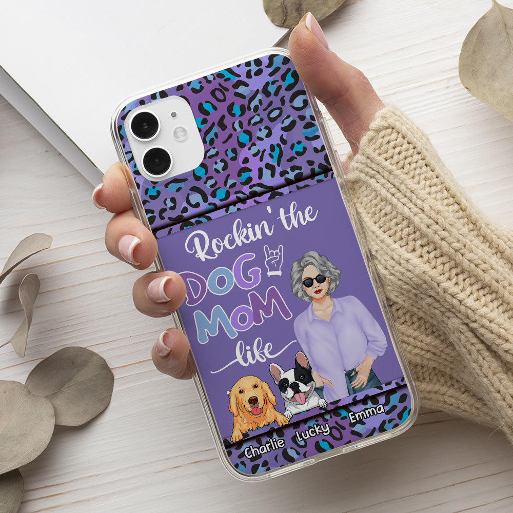 Dog Mom Leopard - Personalized Phone Case