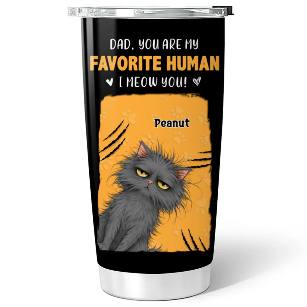 Custom Christmas Birthday Gifts For Cat Lovers • I Meow You - Personalized Tumbler
