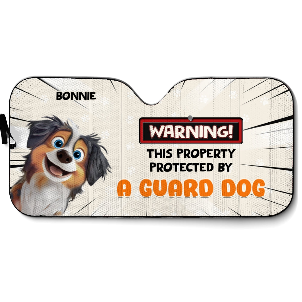 Custom Christmas Birthday Gifts Car Accessories for Dog Parents • Double The Trouble - Personalized Car Sunshade