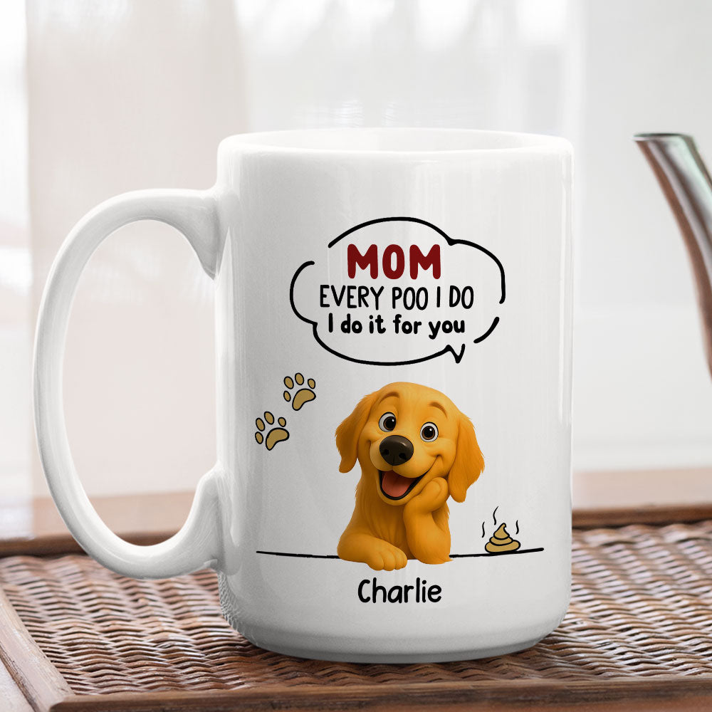 Custom Christmas Birthday Gifts For Dog Lovers • That Is Right - Personalized Coffee Mug