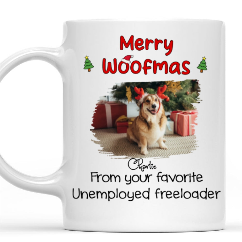 Custom Photo Christmas Birthday Gifts For Dog Dad, Dog Lovers • From You Favorite Photo - Personalized Coffee Mug
