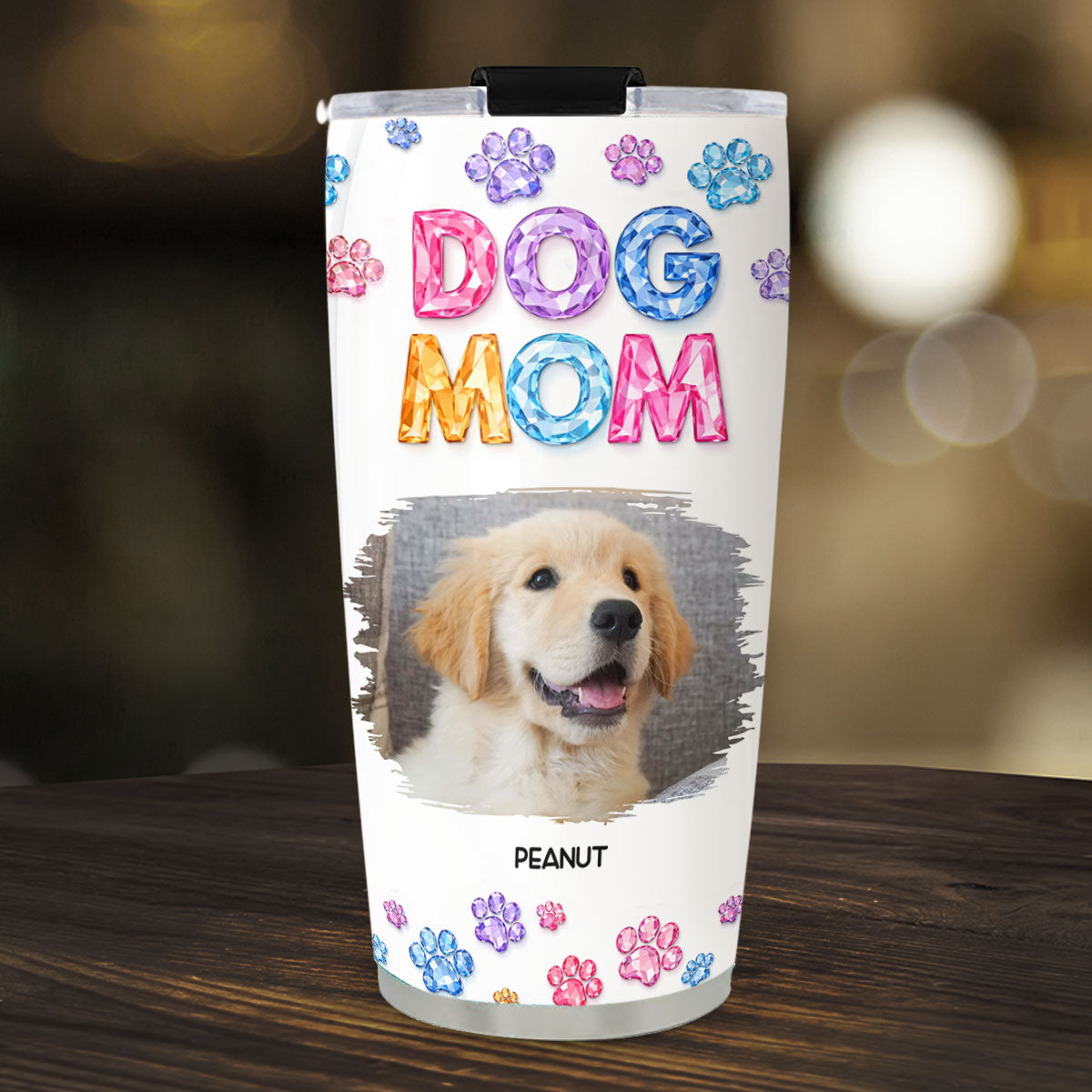 Custom Photo Christmas Birthday Gifts For Dog Mom, Dog Lovers • You And Me Every Day Photo - Personalized 3D Effect Tumbler
