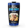 Custom Photo Christmas Birthday Gifts For Dog Dad, Dog Lovers • Game Time With Dad Photo - Personalized Tumbler