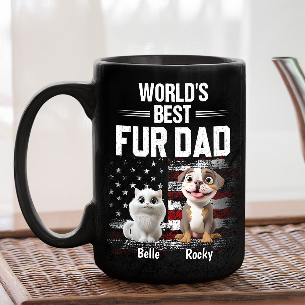 Custom Father's day Birthday Gifts For Pet Dad, Pet Lovers • World Best Pet Dad - Personalized Coffee Mug