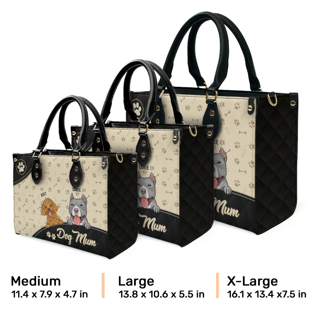 Cool Dog Mom - Personalized Leather Bag