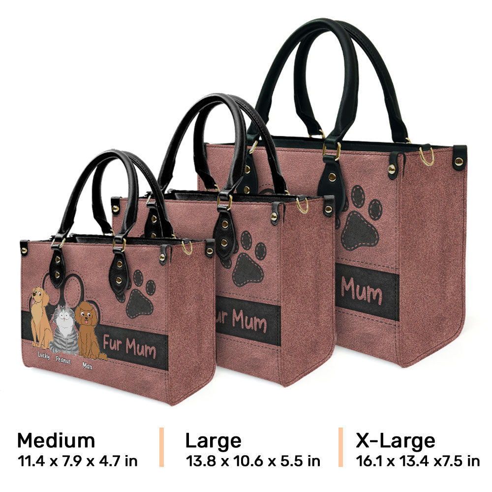 Elegant Pet Mom - Personalized Leather Bag