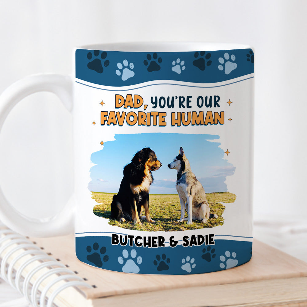 Custom Photo Christmas Birthday Gifts For Dog Lovers • I Love You The Most Photo - Personalized Coffee Mug
