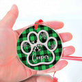 Paw Prints - Personalized Glass Ornament