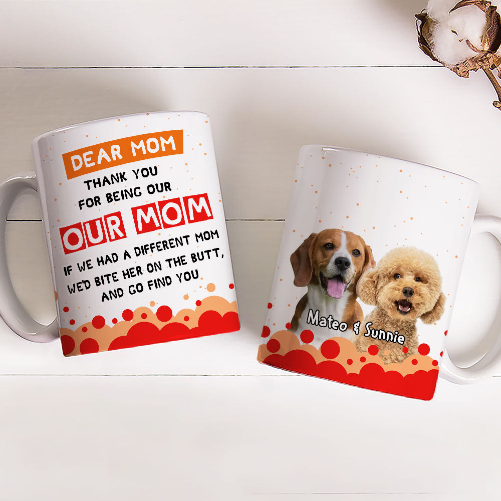 Custom Photo Mother's day Birthday Gifts For Dog Mom, Dog Lovers • I Wil Go Find You Anywhere Mom Photo - Personalized Coffee Mug