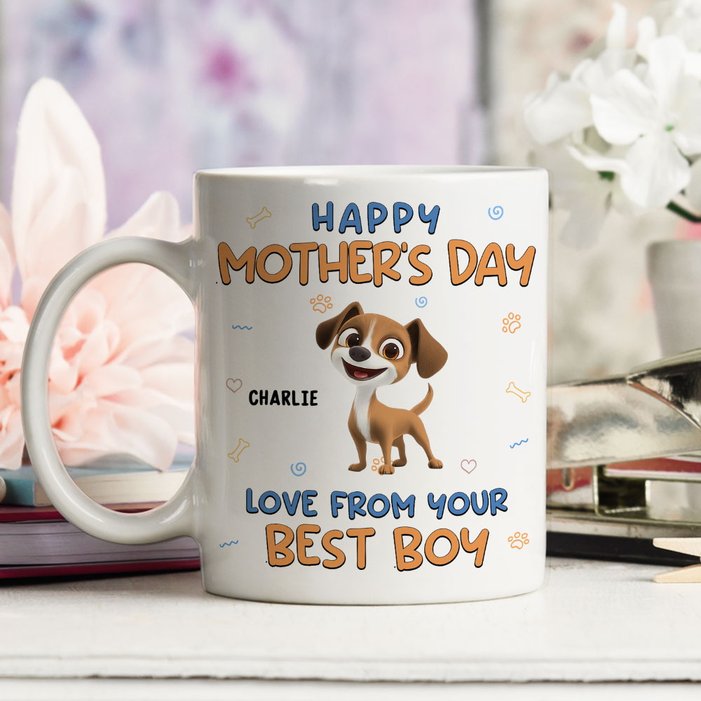Custom Mother's Father's day Birthday Gifts For Dog Lovers • From Your Baby - Personalized Coffee Mug