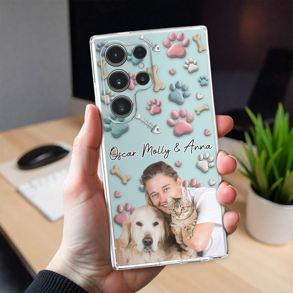 Pet And Human Cartoon Photo - Personalized Phone Case