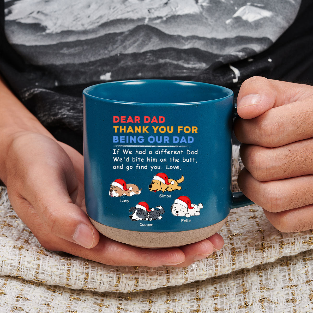Custom Christmas Birthday Gifts For Dog Lovers • If I Had A Different Mom Dad - Personalized Pottery Mug