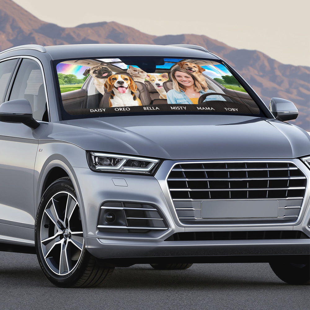 Life Is Better With My Dog Photo - Personalized Car Sunshade
