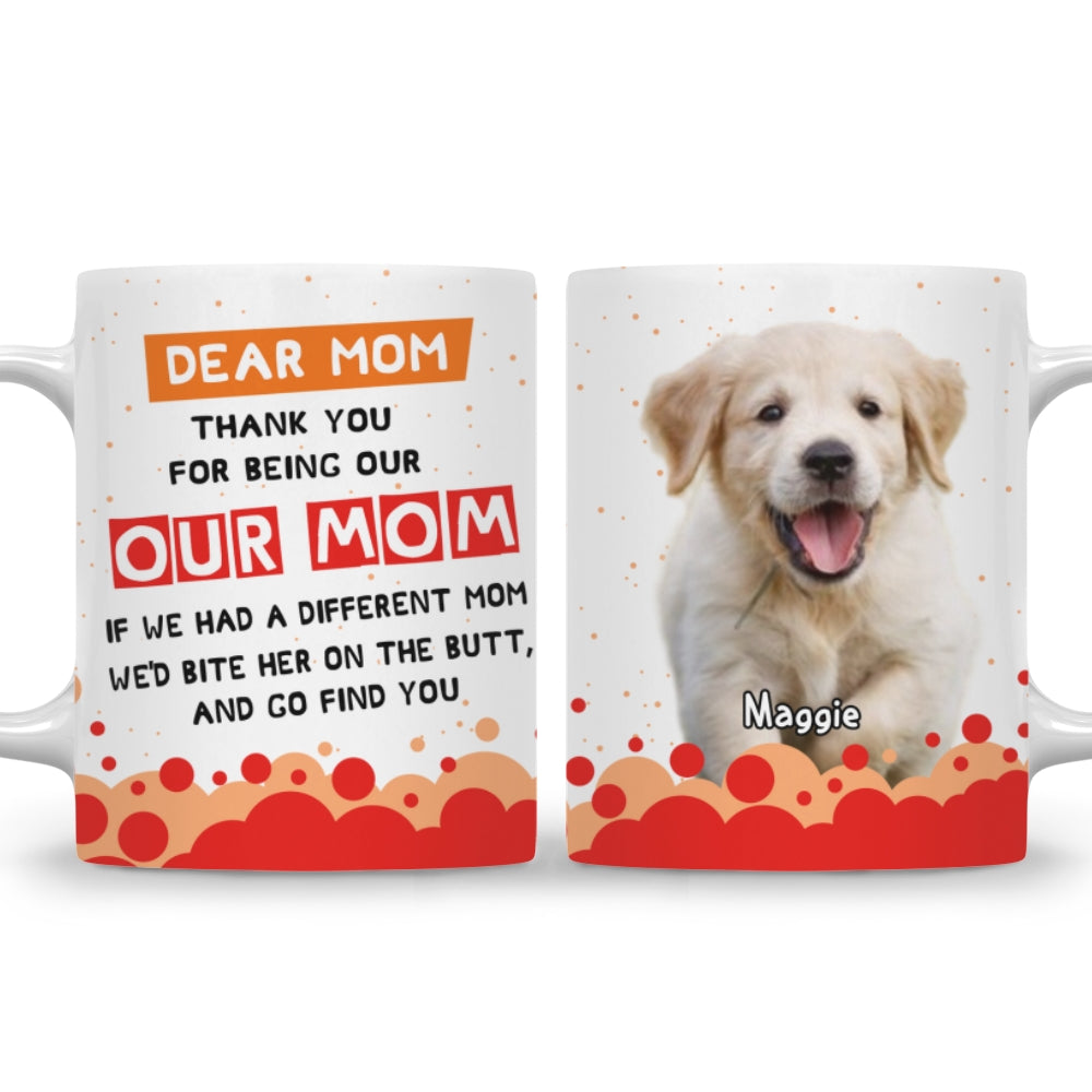 Custom Photo Mother's day Birthday Gifts For Dog Mom, Dog Lovers • I Wil Go Find You Anywhere Mom Photo - Personalized Coffee Mug