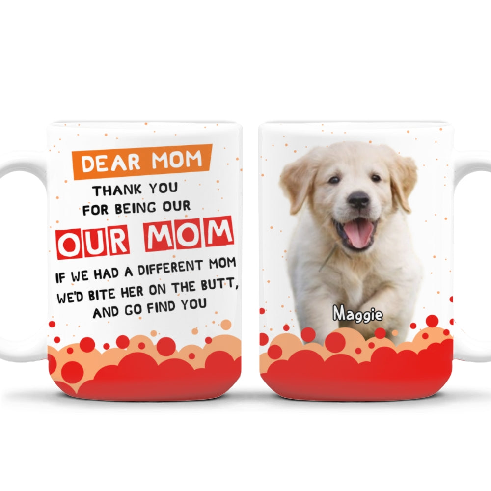 Custom Photo Mother's day Birthday Gifts For Dog Mom, Dog Lovers • I Wil Go Find You Anywhere Mom Photo - Personalized Coffee Mug