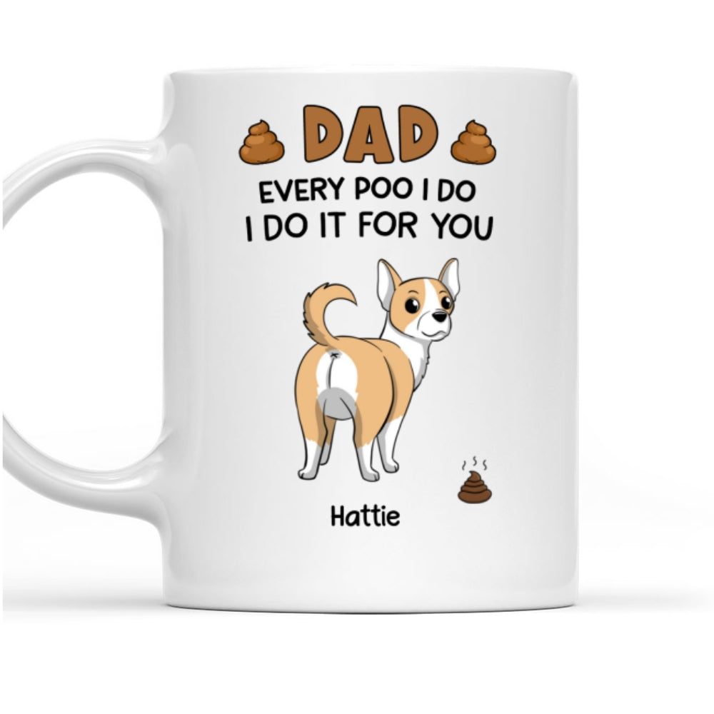Custom Christmas Birthday Gifts For Dog Lovers • I Do For You - Personalized Coffee Mug