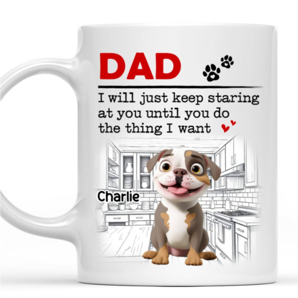 Custom Mother's Father's day Birthday Gifts For Dog Lovers • The Thing I Want - Personalized Coffee Mug