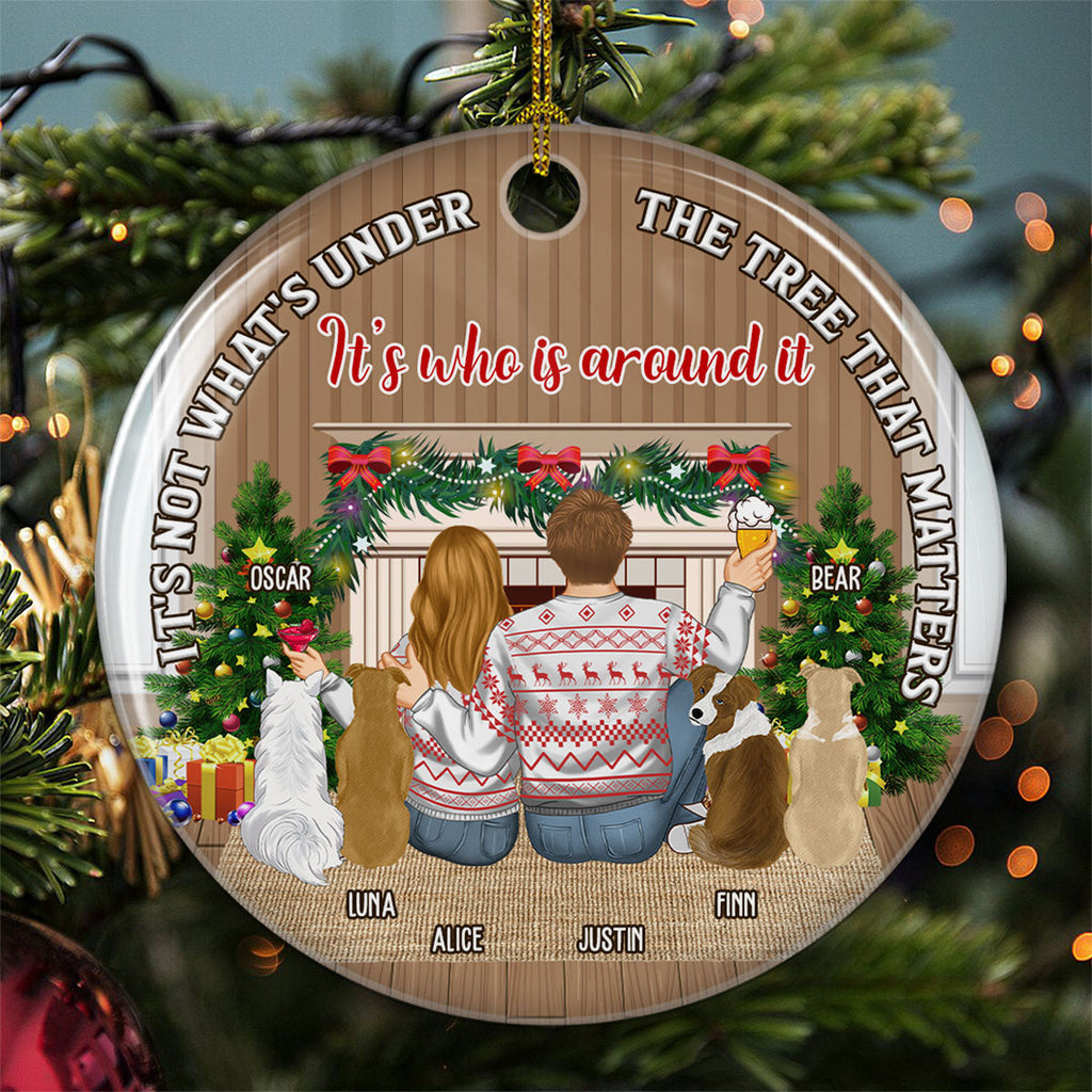 What Is Under The Tree Matter - Personalized Ceramic Ornament