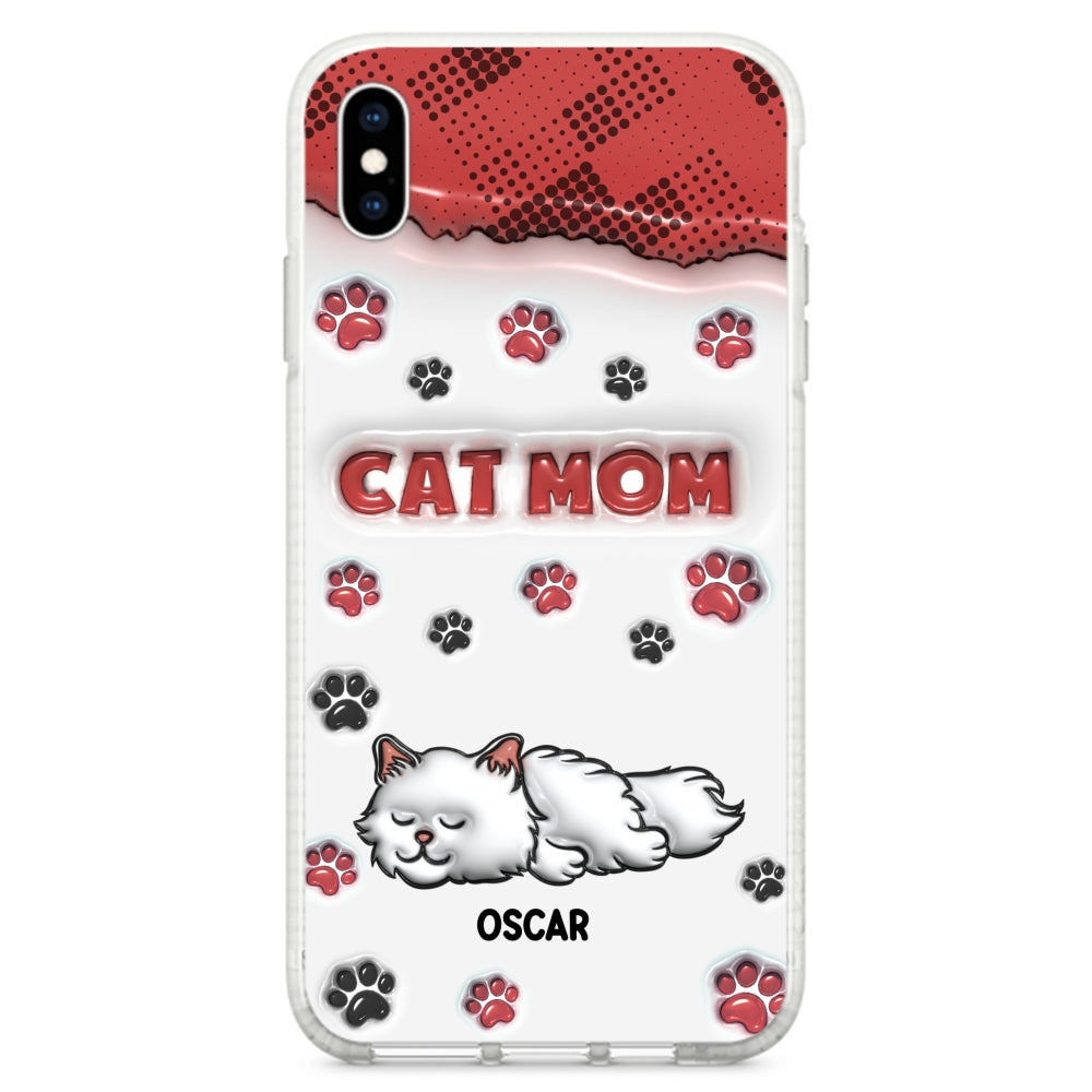 Cat Mom Version - Personalized 3D Inflated Effect Phone Case