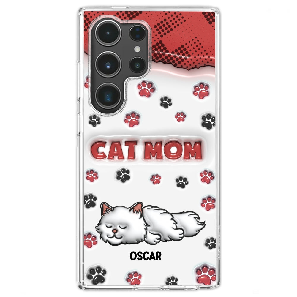 Cat Mom Version - Personalized 3D Inflated Effect Phone Case