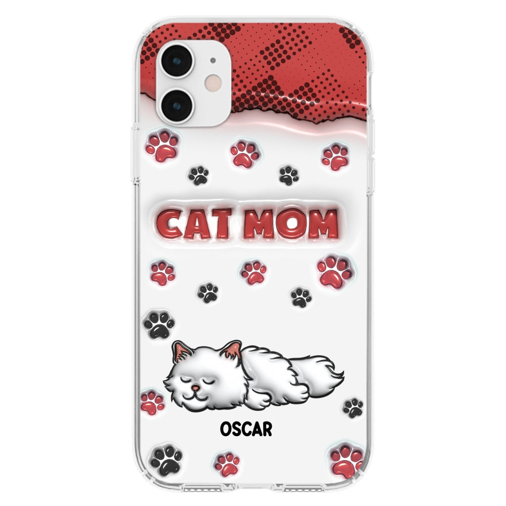 Cat Mom Version - Personalized 3D Inflated Effect Phone Case