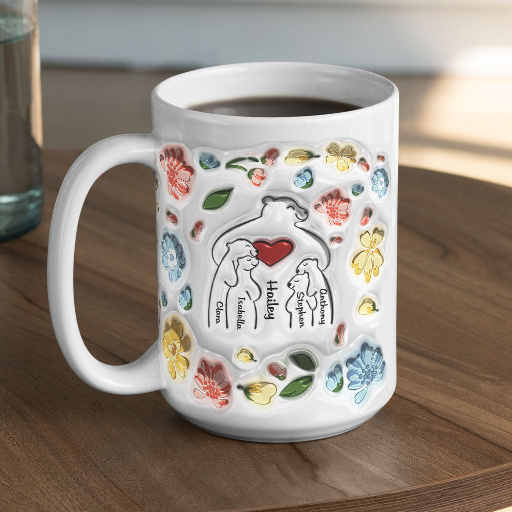 Mama Bear - Personalized 3D Inflated Effect Mug