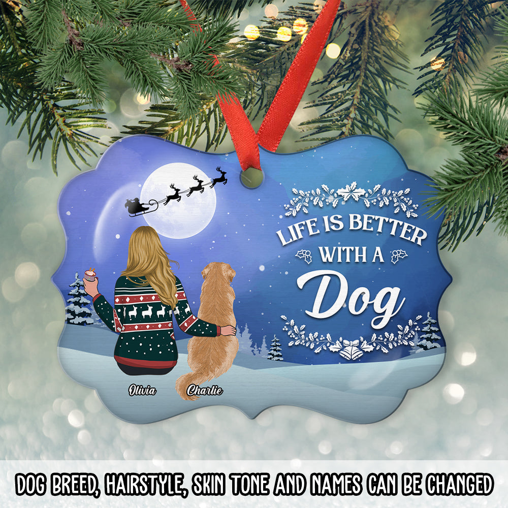 Life Is Better Christmas - Personalized Aluminum Ornament