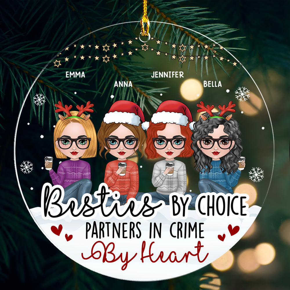 Partners In Crime - Personalized Acrylic Ornament