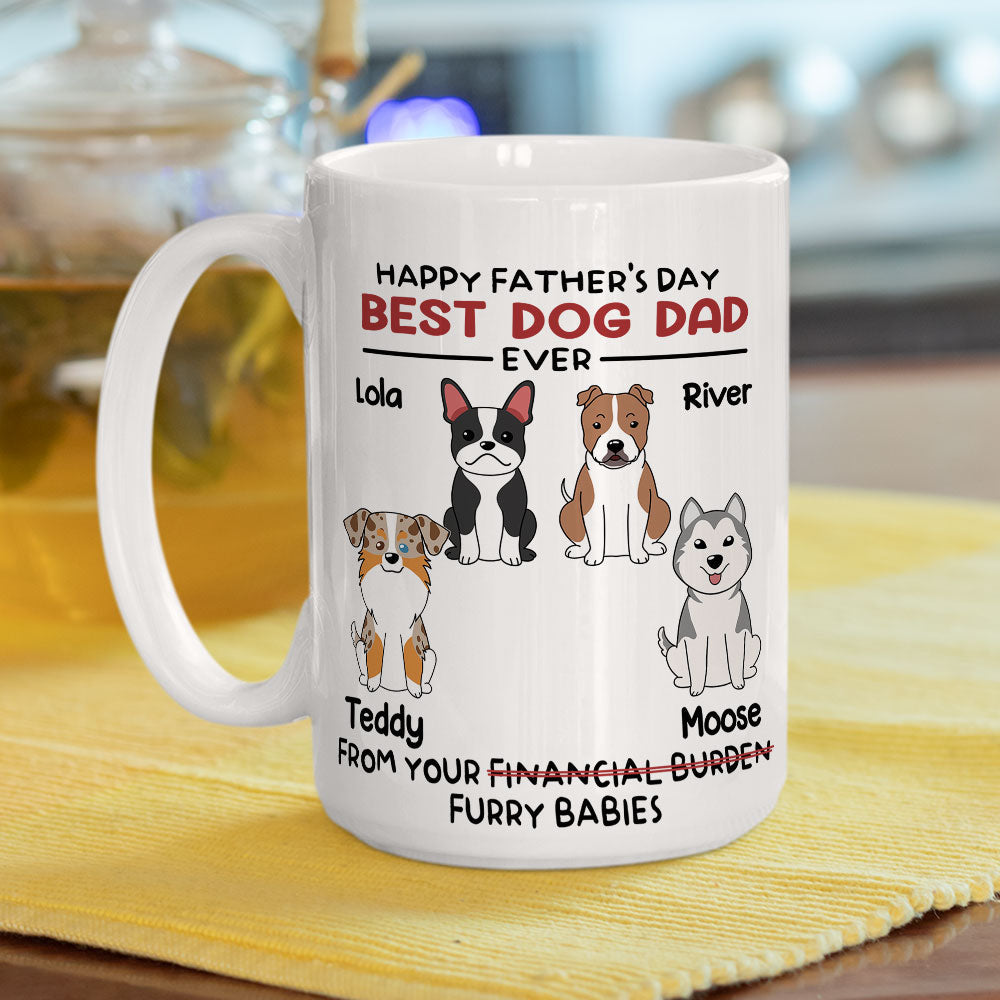 Custom Photo Christmas Birthday Gifts For Dog Lovers • The Best Dog Ever Is Your Furry Baby - Personalized Coffee Mug