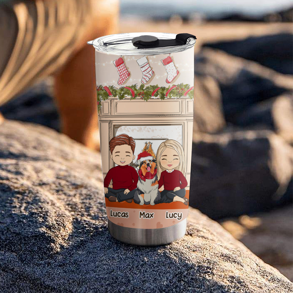 Custom Christmas Birthday Gifts For Dog Lovers • Life Without Charlie - Personalized Tumbler