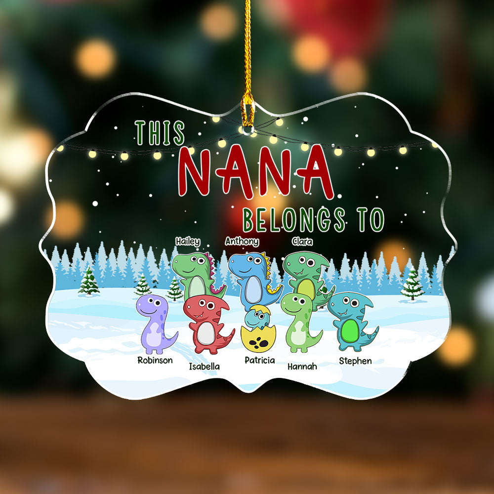 Belongs To - Personalized Acrylic Ornament