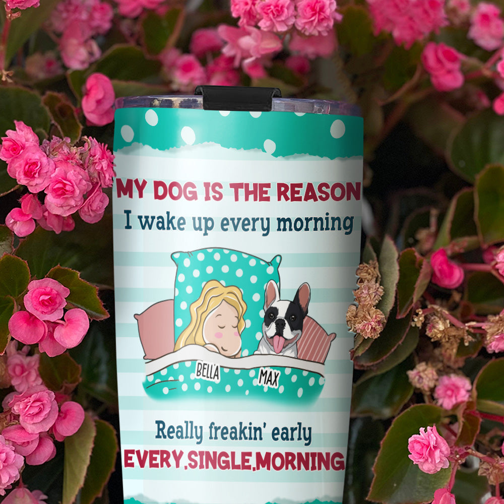 Custom Christmas Birthday Gifts For Dog Lovers • The Reason - Personalized Tumbler