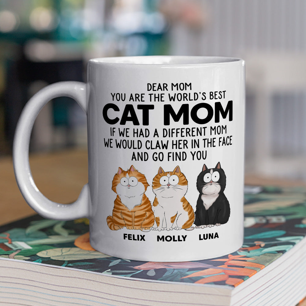 Custom Photo Mother's day Birthday Gifts For Cat Mom, Cat Lovers • We Would Claw - Personalized Coffee Mug