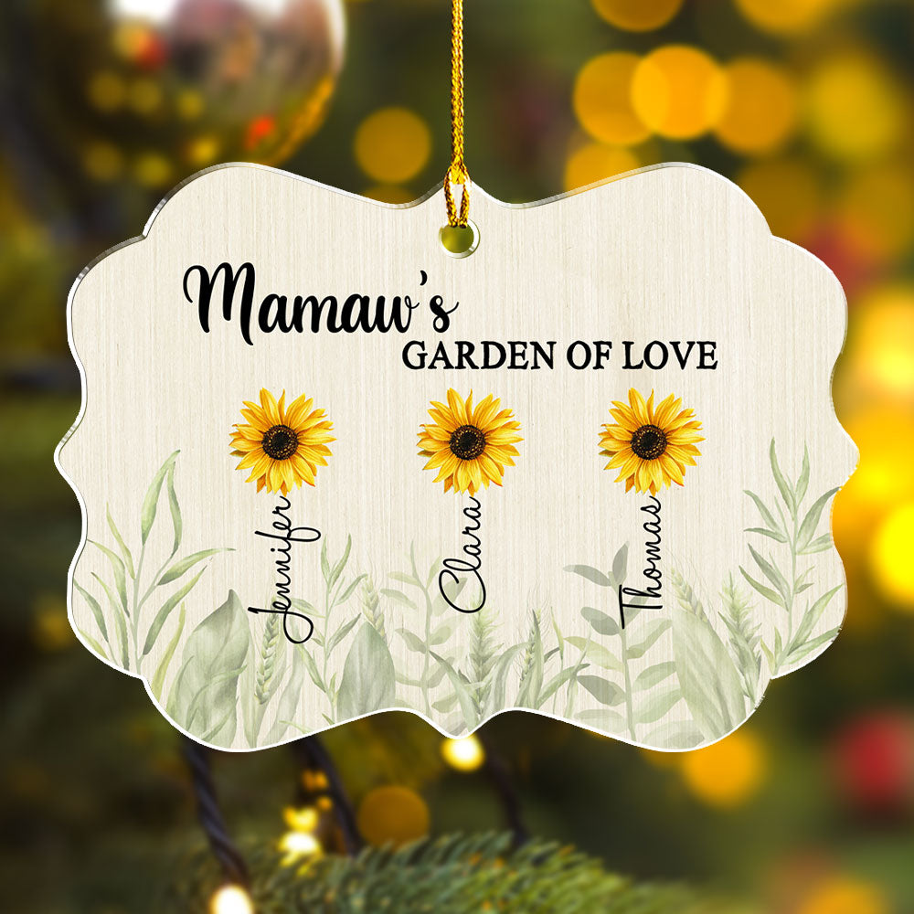 Garden Of Love - Personalized Acrylic Ornament