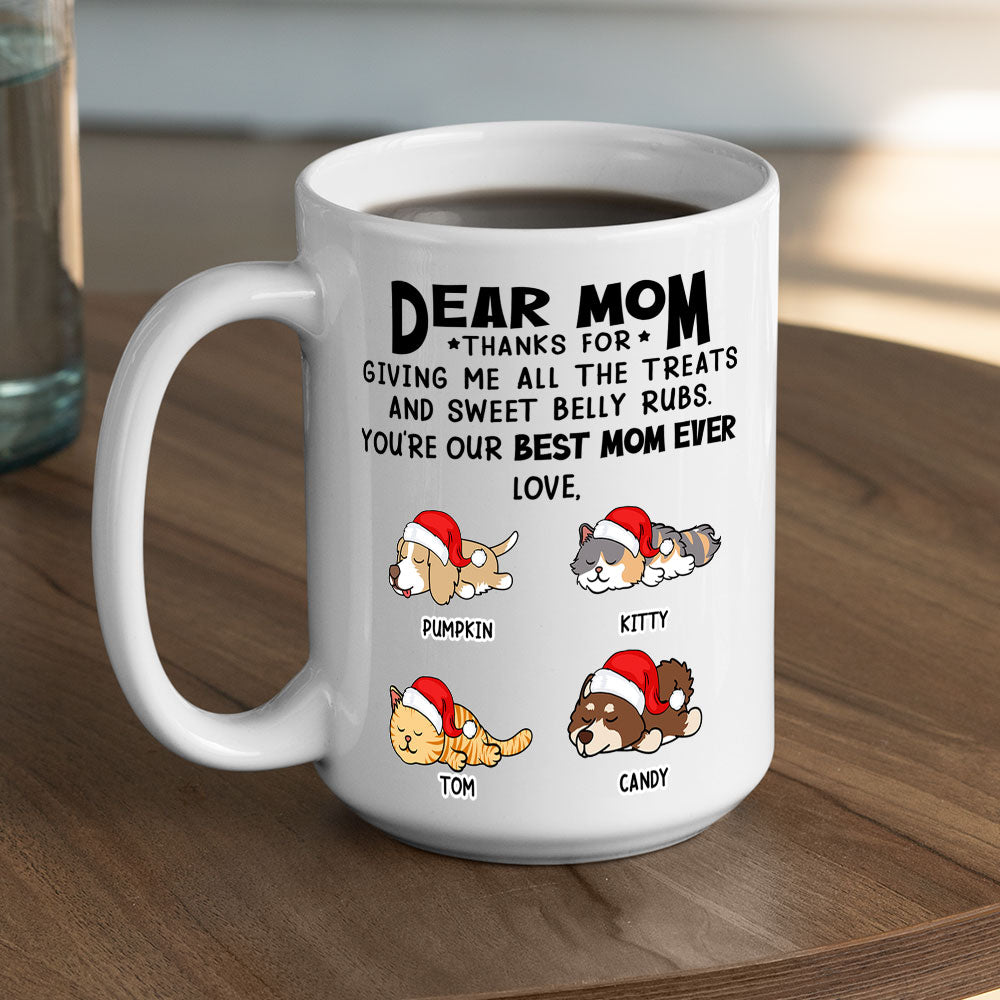 Custom Photo Mother's day Birthday Gifts For Cat Mom, Cat Lovers • All The Treats 2 - Personalized Coffee Mug