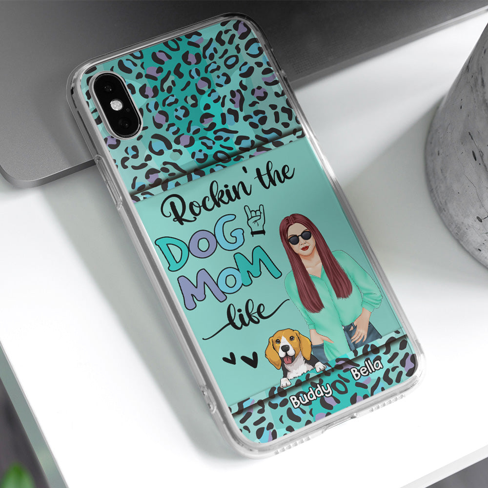 Dog Mom Leopard - Personalized Phone Case