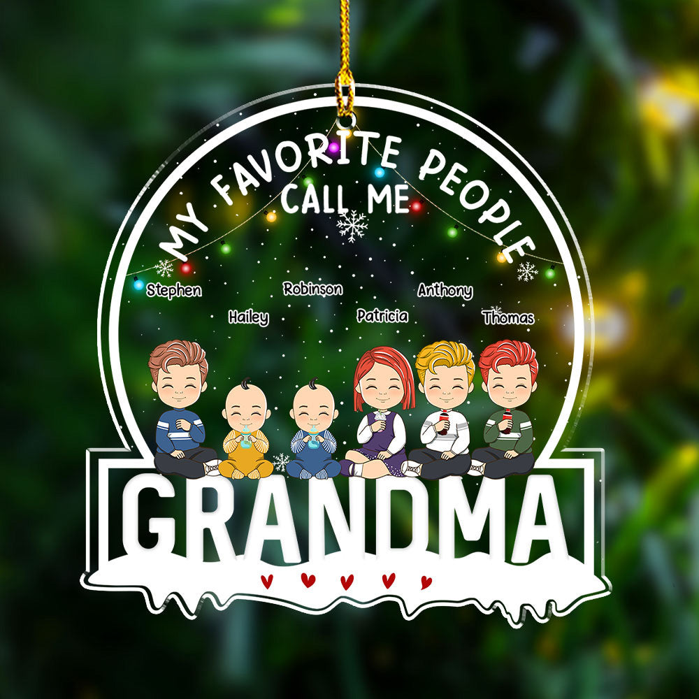 My Favorite People - Personalized Acrylic Ornament