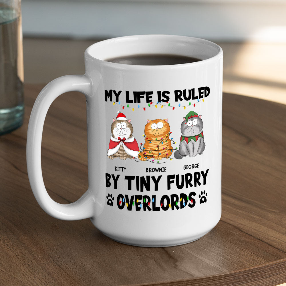 Custom Mother's day Birthday Gifts For Cat Mom, Cat Lovers • Cute Overlords - Personalized Coffee Mug