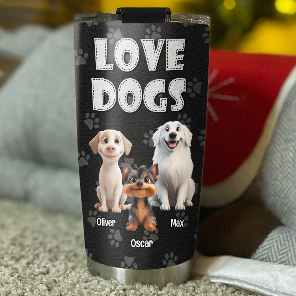 Custom Christmas Birthday Gifts For Dog Lovers • A Little Dog Gonna Love You - Personalized Tumbler