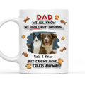 Custom Photo Father's day Birthday Gifts For Pet Dad, Pet Lovers • Can Pet Have Treats Photo - Personalized 3D Effect Mug