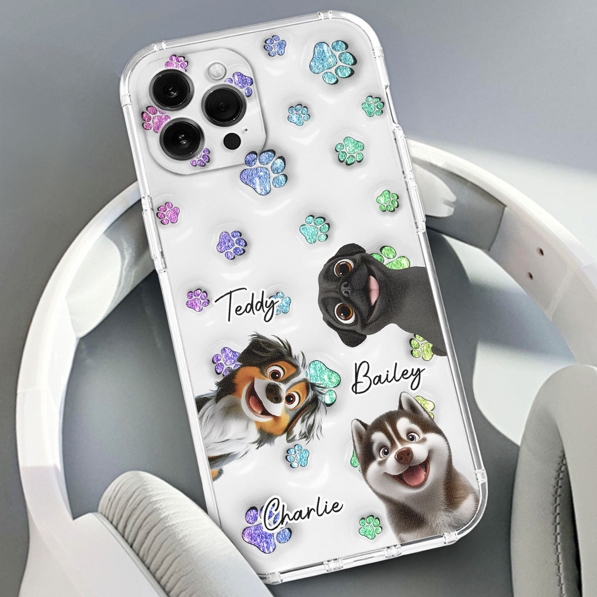 Dog Baby - Personalized 3D Inflated Effect Phone Case