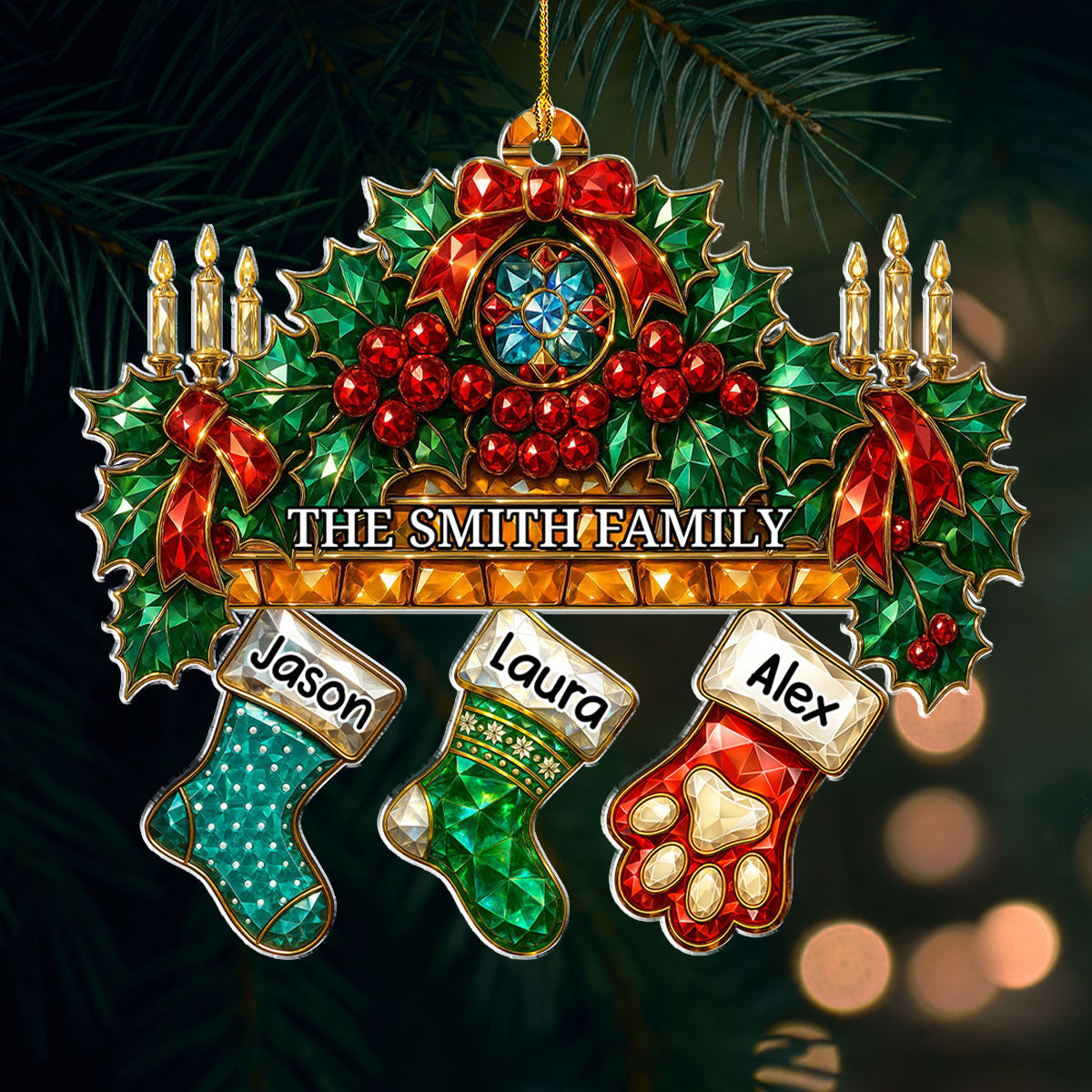Dream Fire In Christmas - Personalized Acrylic Ornament