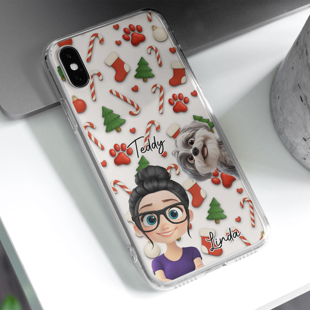 Pet And Human Cartoon Ver 2 - Personalized Phone Case